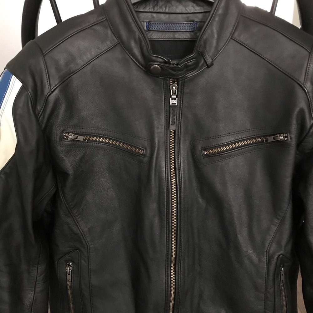 BMW Men’s Club Leather Motorcycle Jacket